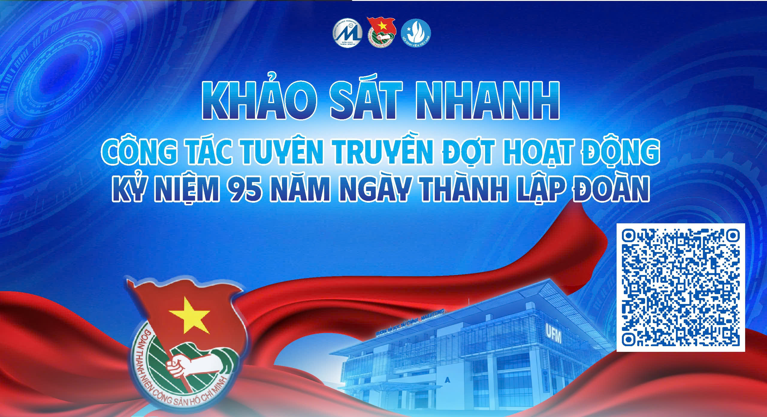 Khảo sát nhanh tuyên truyền Đợt hoạt động kỷ niệm 95 năm Ngày thành lập Đoàn TNCS Hồ Chí Minh
