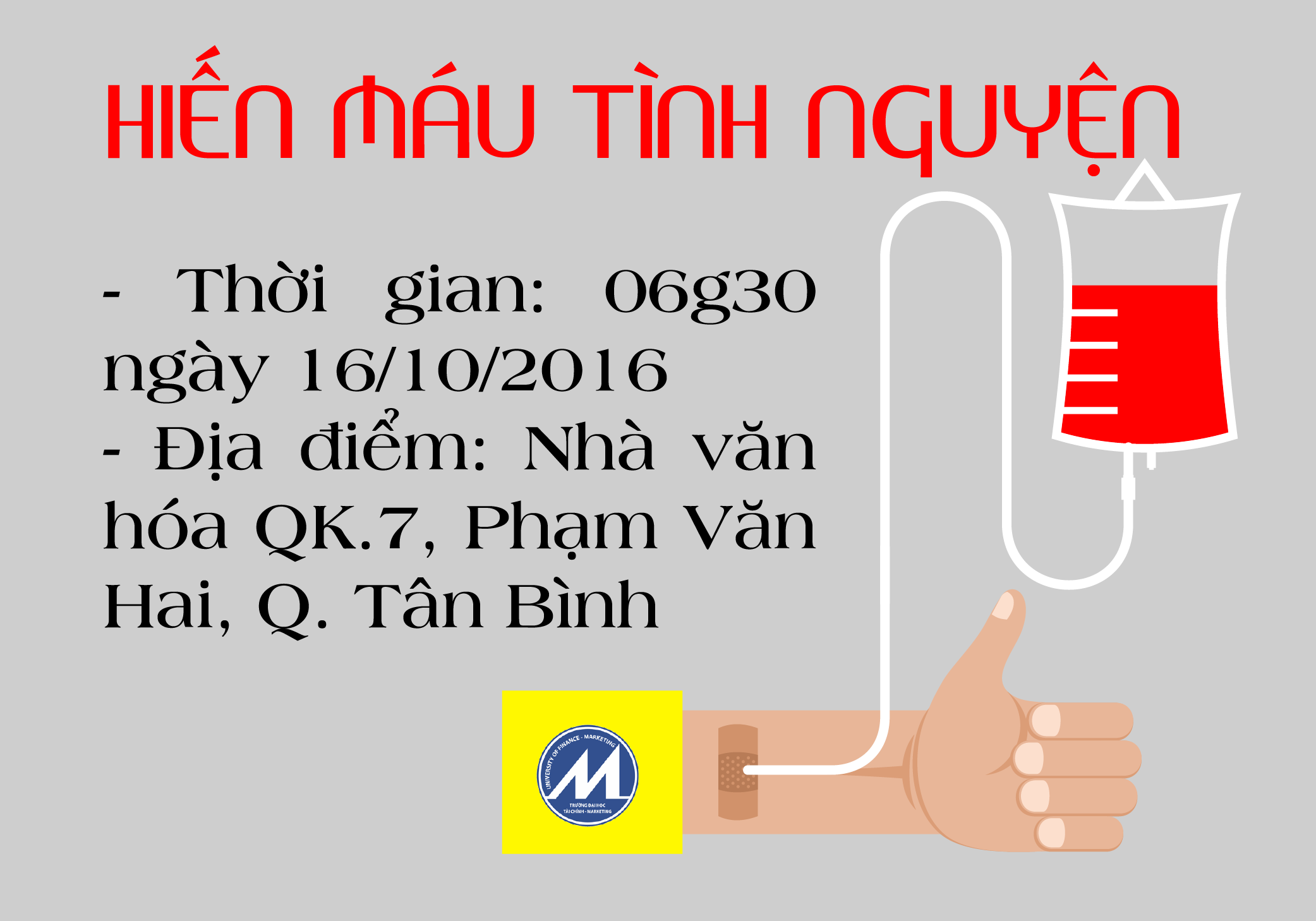 Hiến máu tình nguyện - Phường 1, Quận Tân Bình